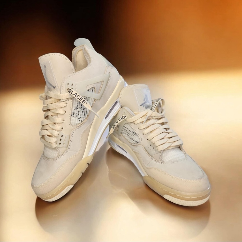 Jordan 4 Off-White women’s 10.5 men’s 9